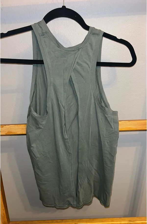 Green Lululemon All Tied Up Tank - Image 3