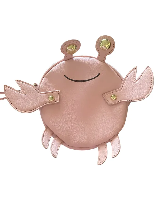 Betsey Johnson Pink Crab Wristlet Purse Coin purse coastsl whimsical dopamine - Image 2
