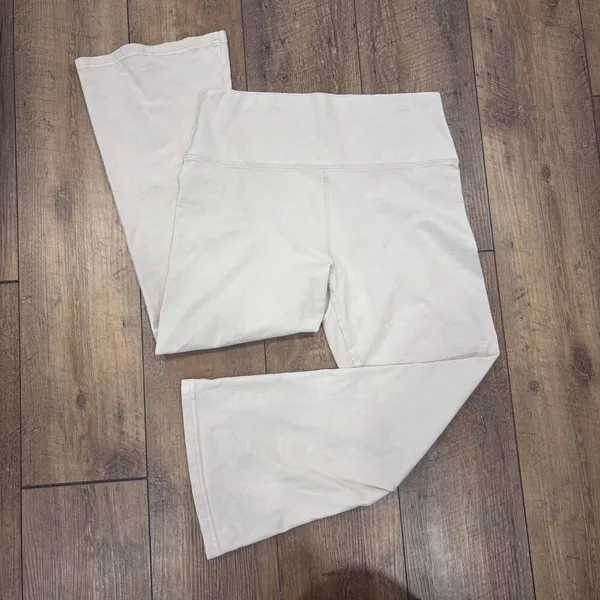 OFFLINE by Aerie OG Crop Flare Hi-Rise Leggings - Tan Beige - Women's Size XL - Image 2
