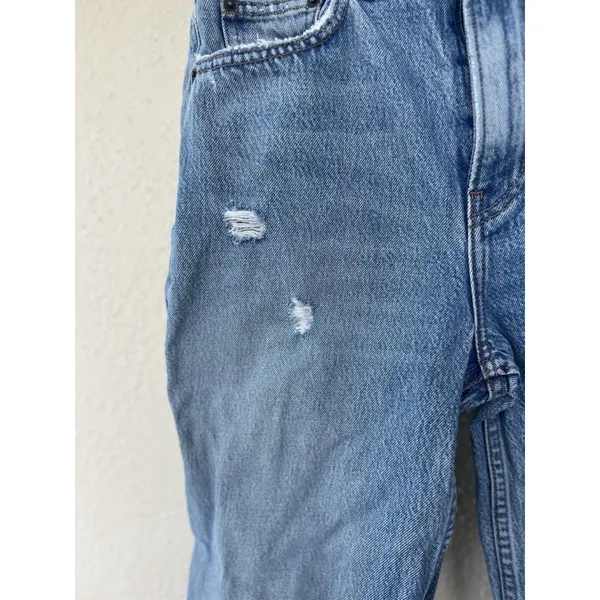 Reformation Julia High Rise Cigarette Jeans Size 27 Distressed Savu Wash Ankle - Image 3