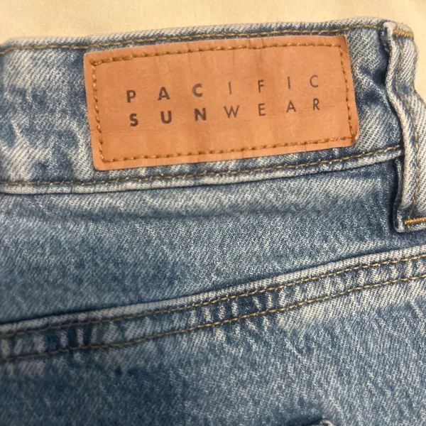 PacSun Medium Wash Denim Mini Skirt - Image 3
