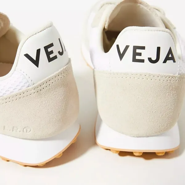 Veja Rio Branco‎ Alveo Mesh Suede Leather Sneakers White Pierre / Natural 12 - Image 4