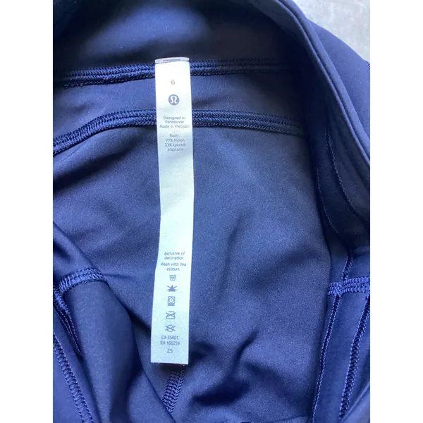 Lululemon Fast and Free High-Rise Tight 25 Nulux Navy Blue Running Leggings 6 - Image 4