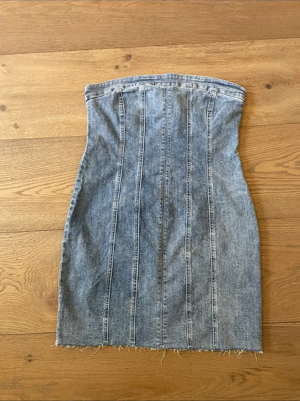 Princess Polly Houser Denim Strapless Mini Dress Women’s Size 10 US NWT - Image 9