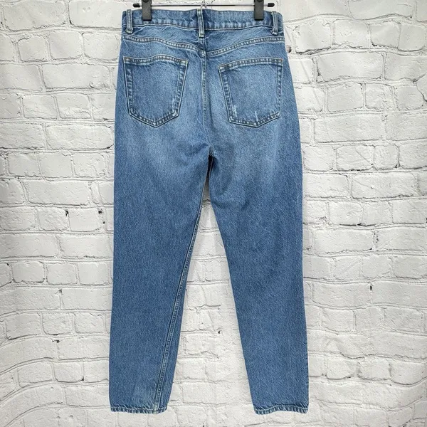 Reformation Julia High Cigarette Jeans Women 28 Sonoma Destroyed Blue - Image 2