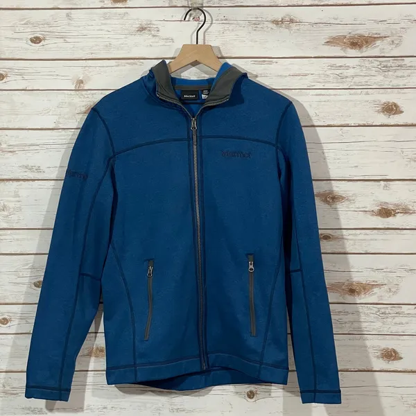 Marmot Women's Front Zip Hoodie Jacket - Blue - Small - Image 4