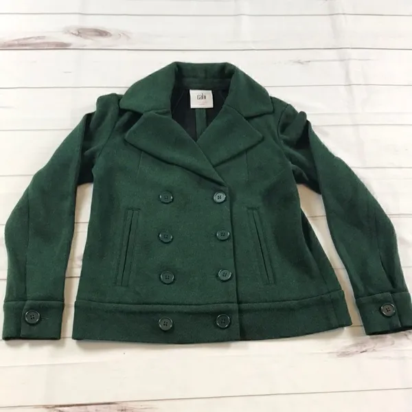 CAbi Love Carol Green Sweater Pea Coat - Image 6