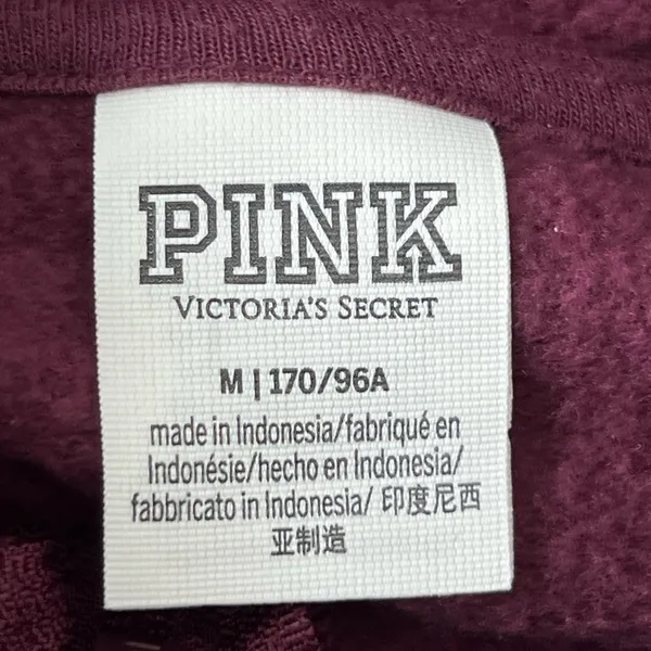 Victoria's Secret PINK Maroon Hoodie - Image 3