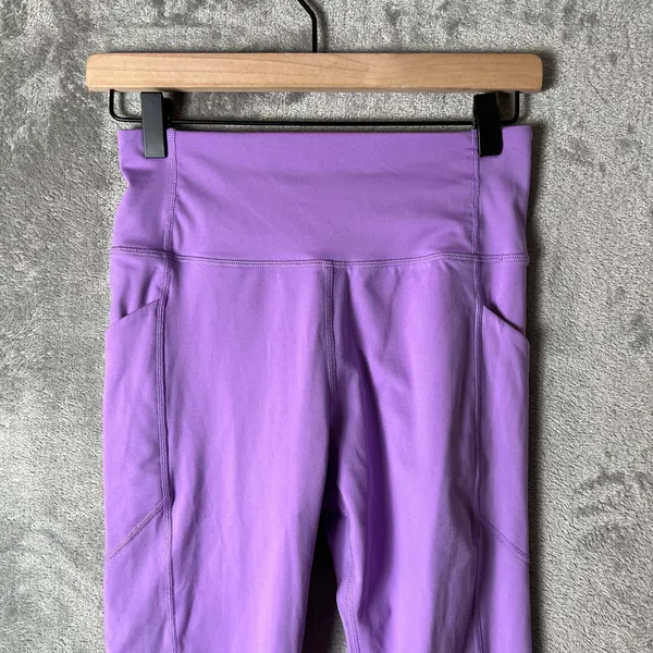 Figs Yola Leggings Small‎ Purple High Rise Stretch Yoga Athletic Pants Pockets - Image 2