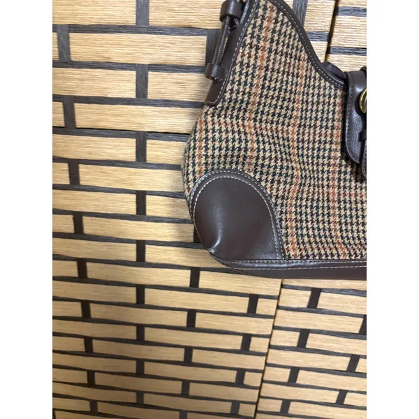 Croft & Barrow Brown Plaid Hobo‎ Bag - Image 5