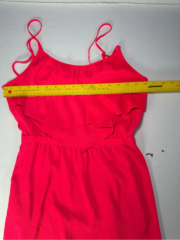 American Eagle Outfitters Bright Pink Spaghetti Strap Dress - Image 3