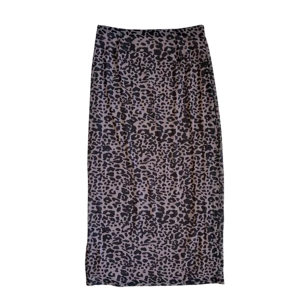 Brit The‎ Label Leopard Print Corset Top Midi Skirt 2 Piece Set Brown M - Image 9