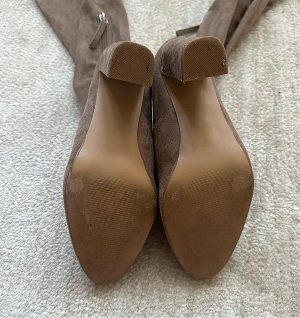 Steve Madden Emotions Suede Over the Knee Heel Boots - Image 5
