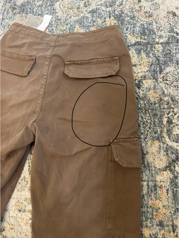 ZARA High Rise Straight Leg Cargo Pant - Image 7
