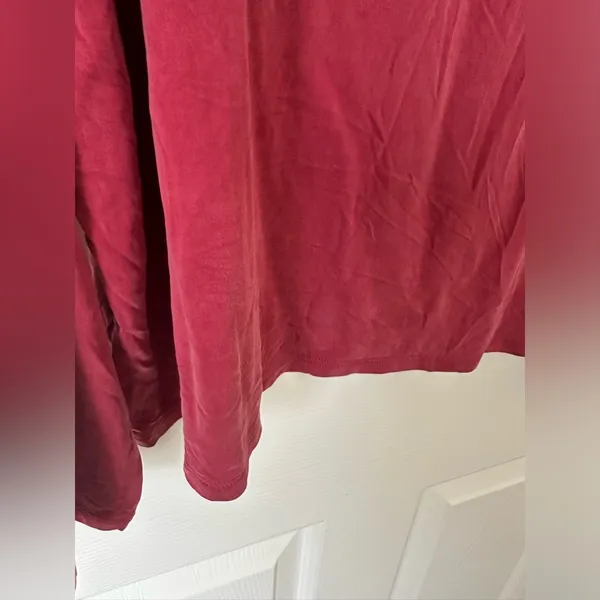 Eileen Fisher Rose Blush Mock neck Long Sleeve Top - Image 8