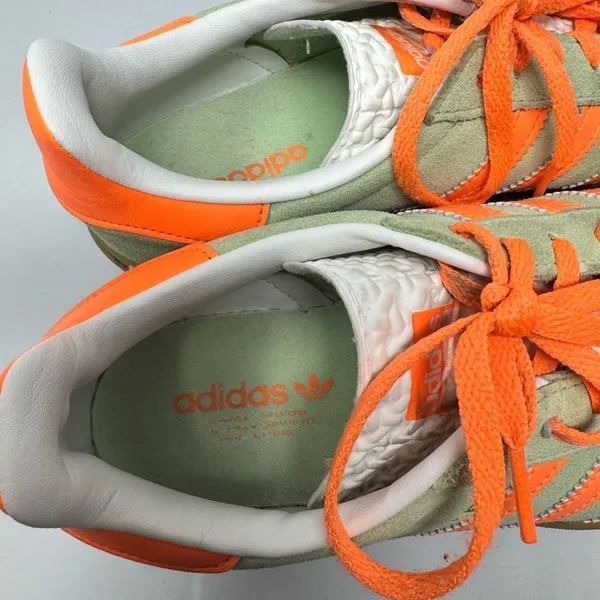 Adidas Originals GAZELLE BOLD IH7495 Sneakers Green Orange Women’s 7.5 - Image 6