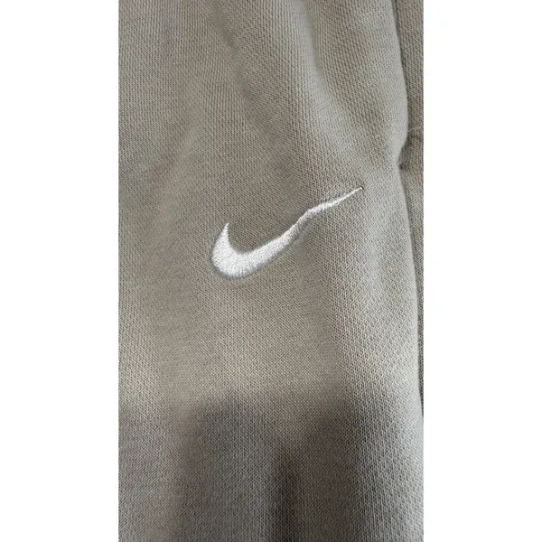 Nike Sportswear Essential Women's Fleece Pintuck Jogger Pants Khaki Large 4425 - Image 3
