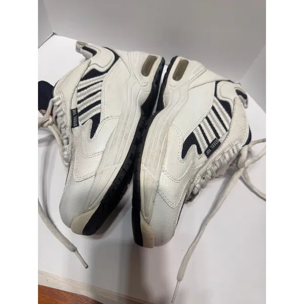 Brahma Eagle Steel Toe Work Sneakers White Navy Leather Chunky Utility Womens 9 - Image 4