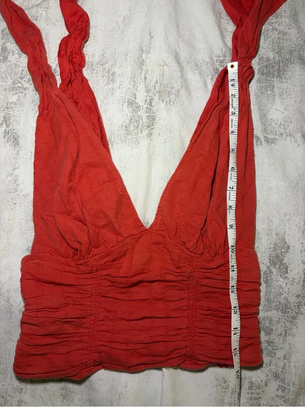 Free People Ruched Tie Shoulder Crop Top - Image 7