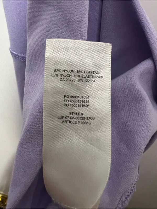 Wilfred Free Aritzia Divinity Jumpsuit Lilac Purple Spaghetti Strap Unitard XL - Image 16