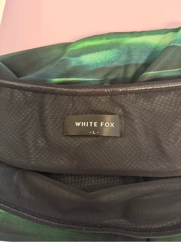White Fox Spark The Passion Mini‎ Dress Green Distortion - Image 4