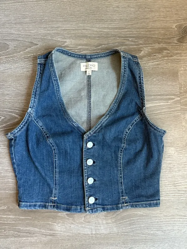 Anthropologie Pilcro Denim Vest Small - Image 2