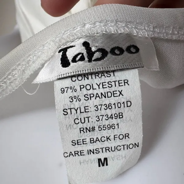 Y2K Taboo White Chiffon Maxi Dress Rhinestone Tie Back Detail Goddess Boho-Chic - Image 9