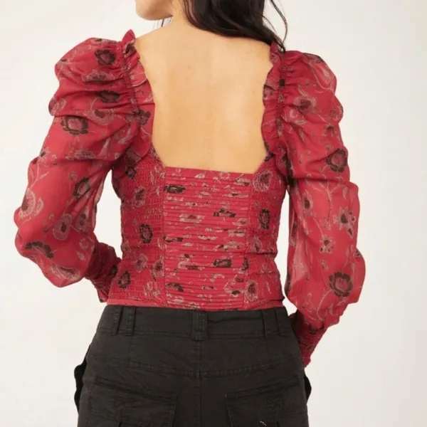 Free People | Brunch Date Bodysuit, Size M - Image 2