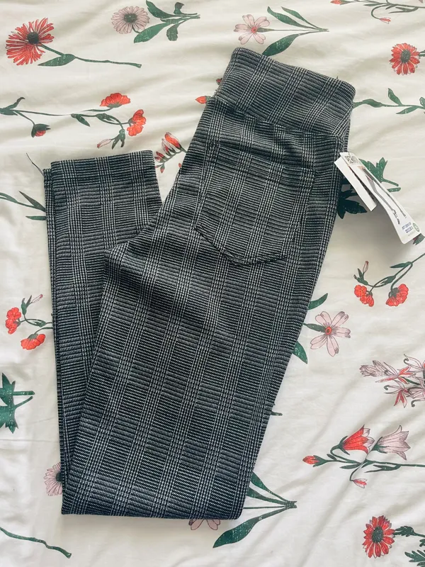 Grey Plaid Pants - Image 4