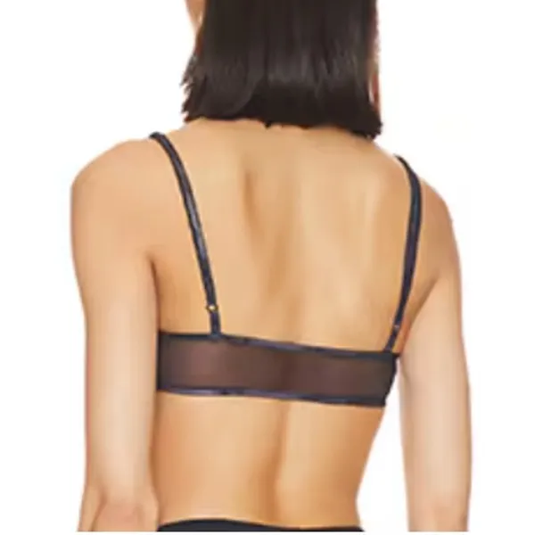 Superdown Black Flames Bralette Top SMALL Coachella Festival NEW - Image 3