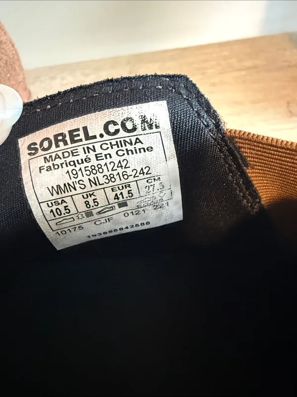 Sorel Evie II Chelsea Wedge Brown Leather Slip On Bootie, 10.5 - Image 10