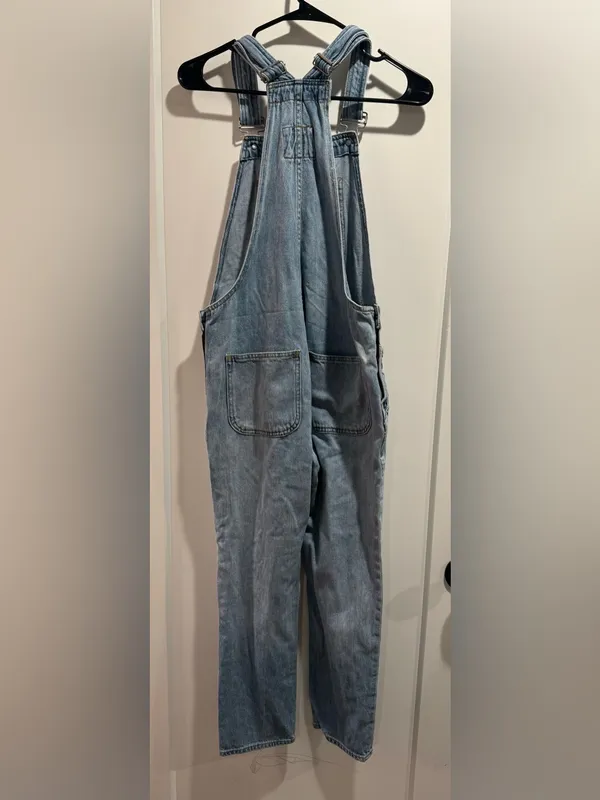 GAP Light Blue Denim Overalls‎ Size XS - Image 4