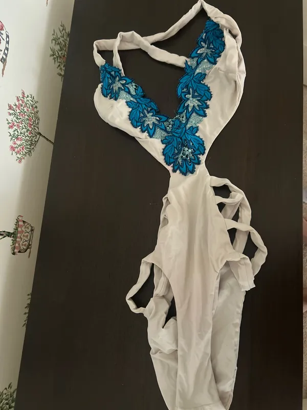 Blue life one piece white and blue swimsuit - Image 2