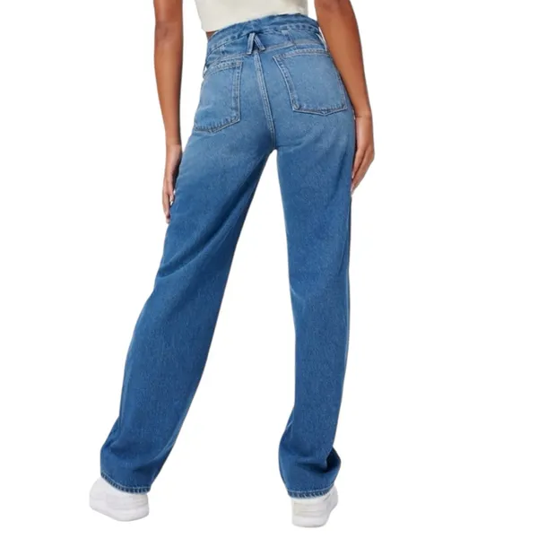 Good American - Good ‘90s Relaxed Jeans Blue Rigid Denim Sz 8 - Image 3