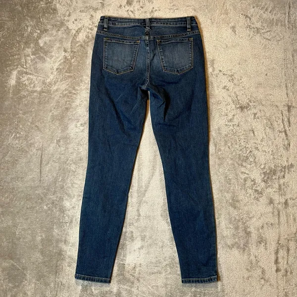 prAna London Sz 26 Short‎ Denim Blue Jeans Faded Antique Women's - Image 3