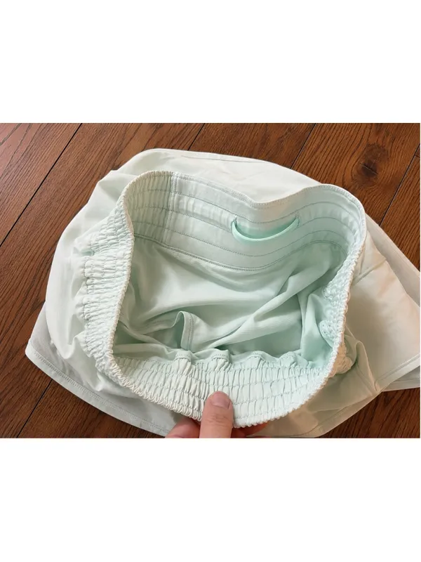 Women's Lululemon Athletic Shorts Size 4 Light Green - Image 8