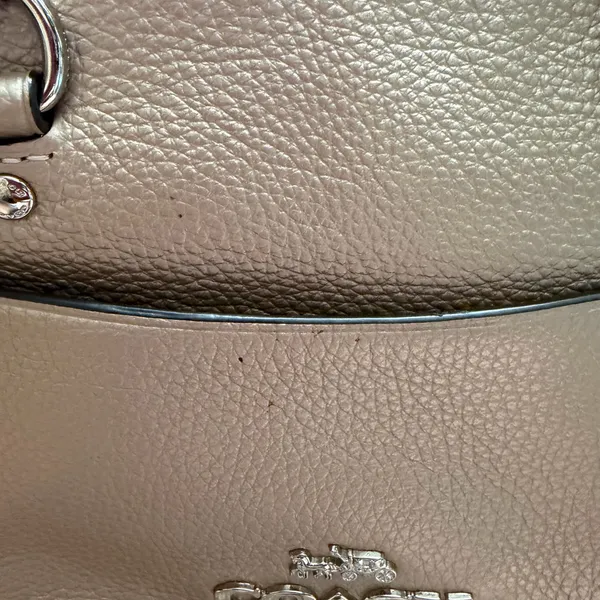 Coach Mini Emma Satchel S38877 Rose Gold Metallic Crossbody - Image 5
