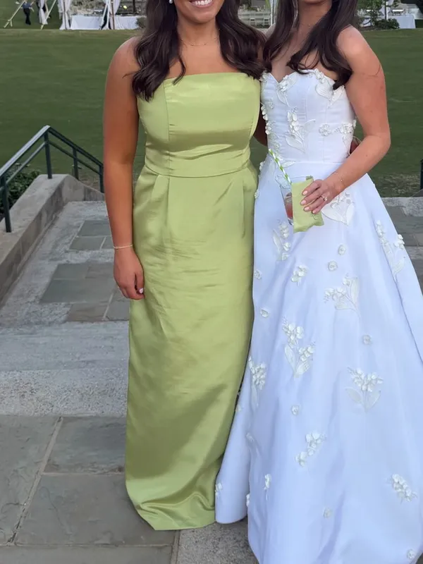 LulaKate Bridesmaids Dress in Fern (green) - Image 2