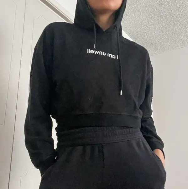 Call Her Daddy I Am Unwell Cropped Hoodie - Image 5