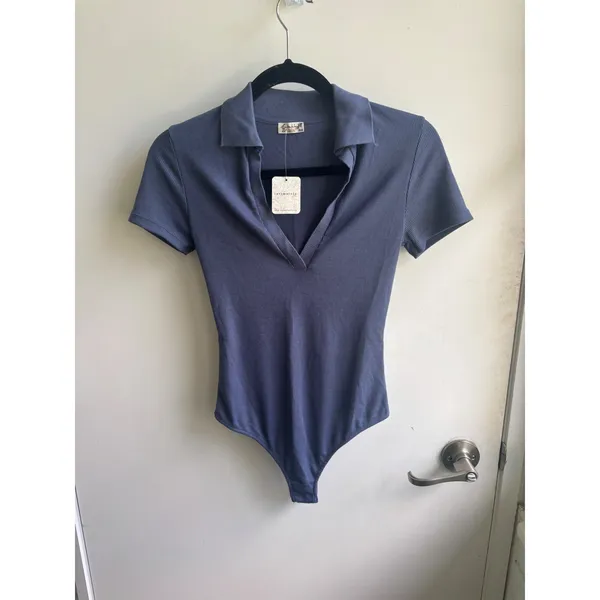 Free People‎ Intimately New With Tags Serve Thong Bodysuit Small minimalist - Image 2