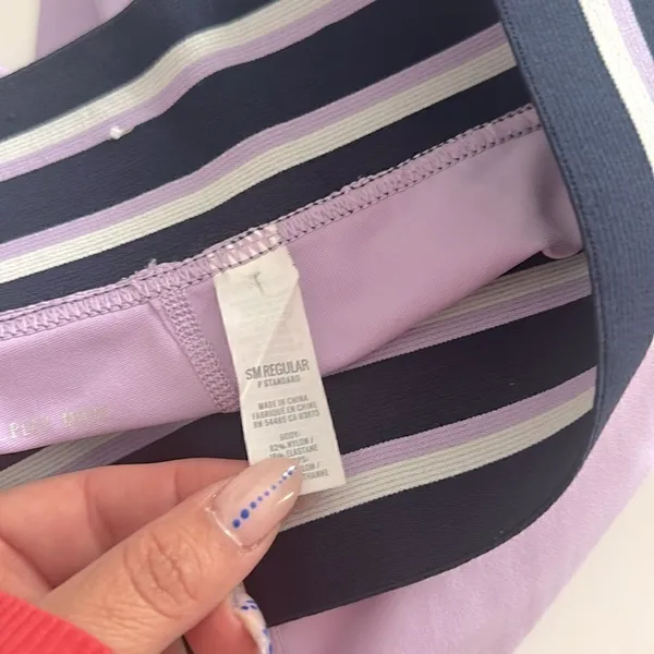 Aerie Purple Lilac striped waistband EUC - Image 5