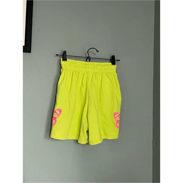 Frankies Bikinis Burl Sweatshort Size Small Grass Neon Green Butterfly - Image 7