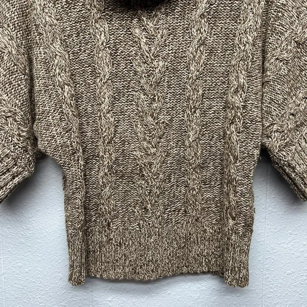 Leo & Nicole Cowl Neck Dolman Sleeve Sweater Womens Small Y2K Cropped Chunky - Image 5