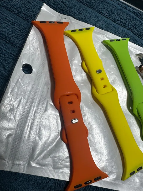 heyday Navy Glitter Watch Band with Bright Assorted Silicone Bands NWT - Image 3