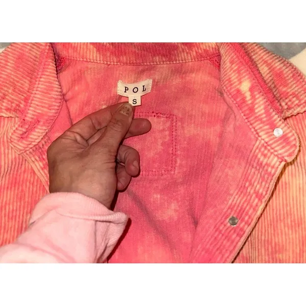 POL neon pink button top - Image 3