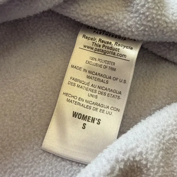 Patagonia Women Synchilla Snap-T Fleece Pullover Purple Grey Small 25455 - Image 7