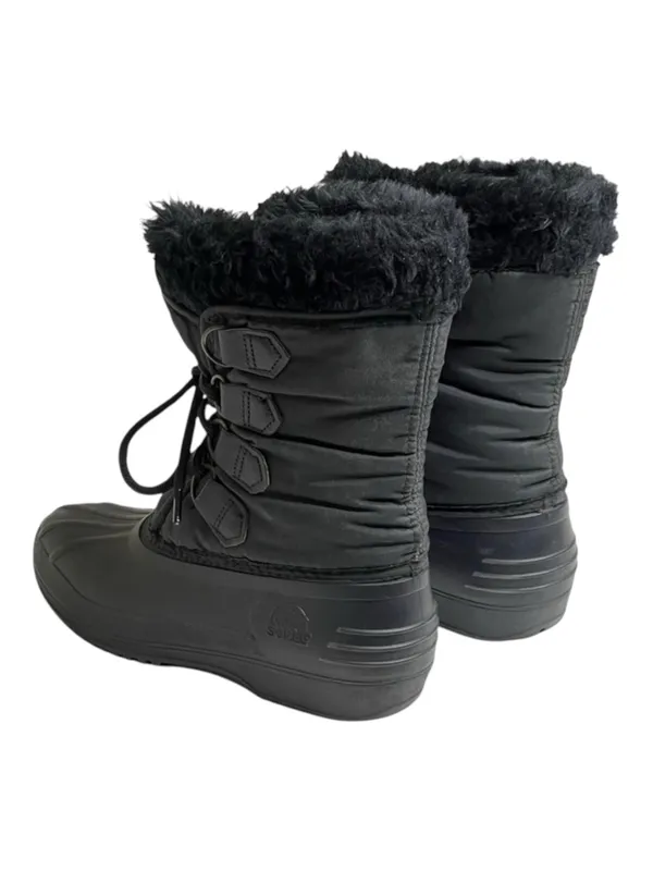 Vintage: Sorel x Kaufman ★ Canada Nylon Snow Waterproof Duck Boots ★ Black ★ 6M - Image 4