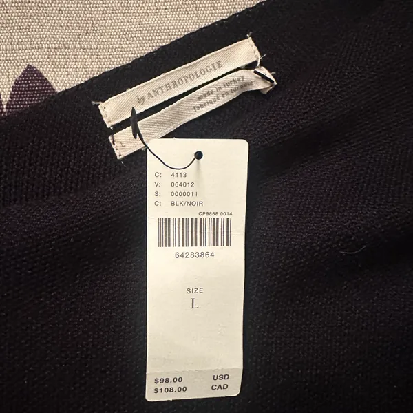 Anthropologie NWT Sweetheart Puff Sleeve Sweater Balloon Sleeve Pullover - Image 4