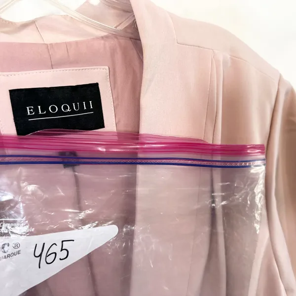 Eloquii Plus Size 24 Blazer Pink Short Sleeve Spring Easter‎ Church Wedding 465 - Image 12