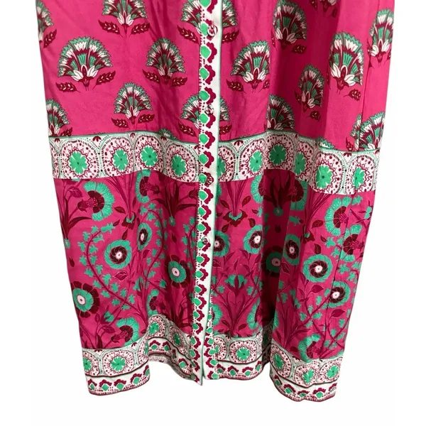 Celina‎ Moon Rose Abstract Block Print Long Sleeve Dress Women's Size Small - Image 5